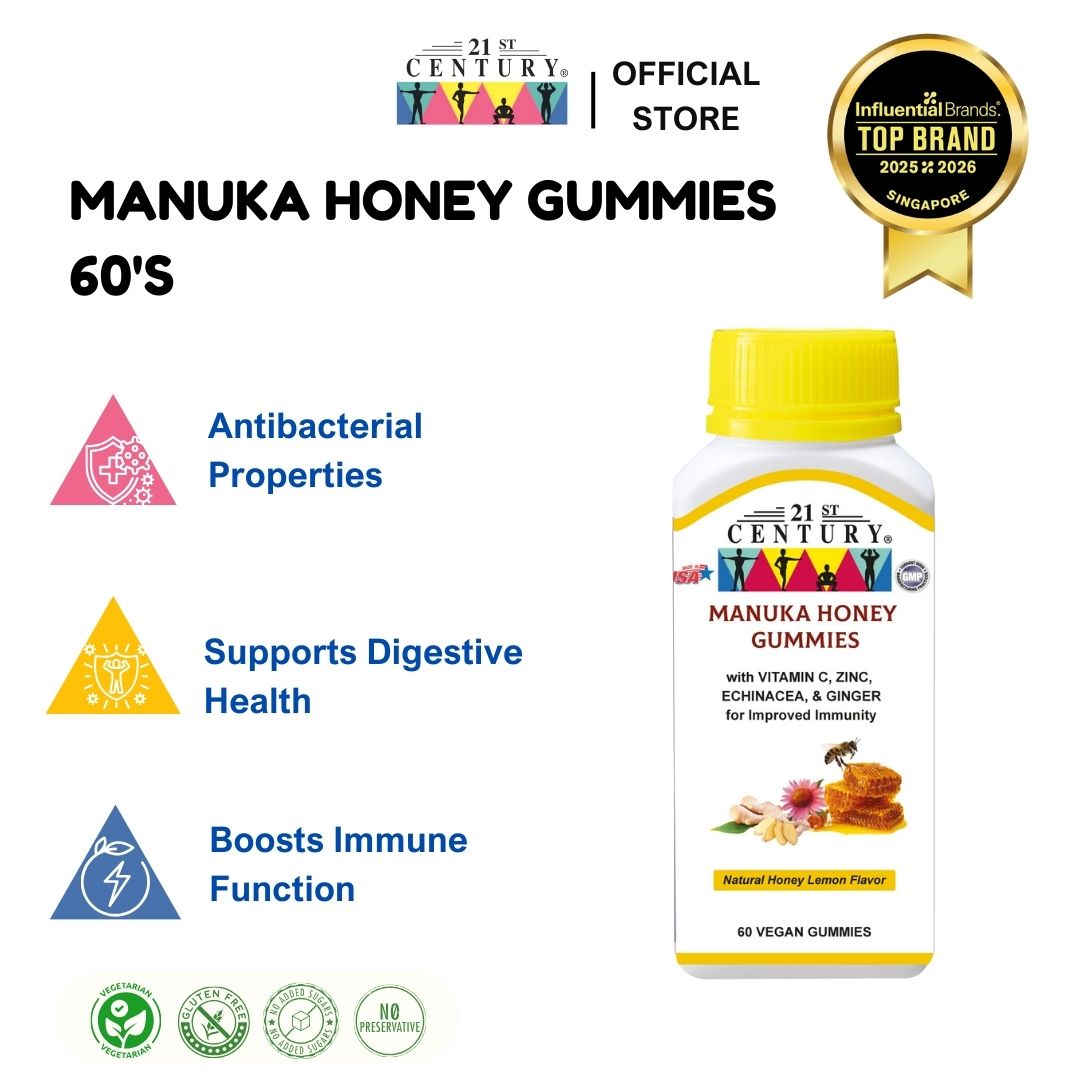 21st Century Manuka Honey Gummies (60 vegan gummies)