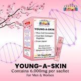 Young-A-Skin 30 Sachets (Rice Cell Ceramides + Cod Skin Collagen Peptides)