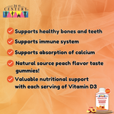 * NEW *  21st Century Vitamin D3 1000iu(25mcg) 100 Gummies