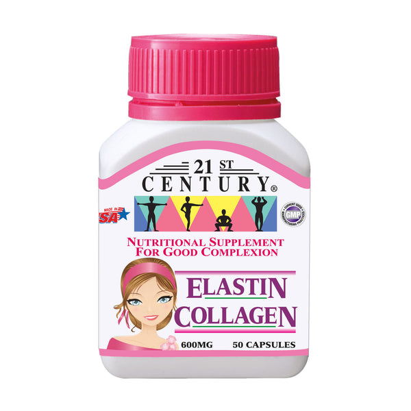 21st Century Elastin Collagen 600 mg Cap 50's