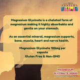 *NEW* 21st Century Magnesium Glycinate 100mg with Magnesium Glycinate 60 Capsules