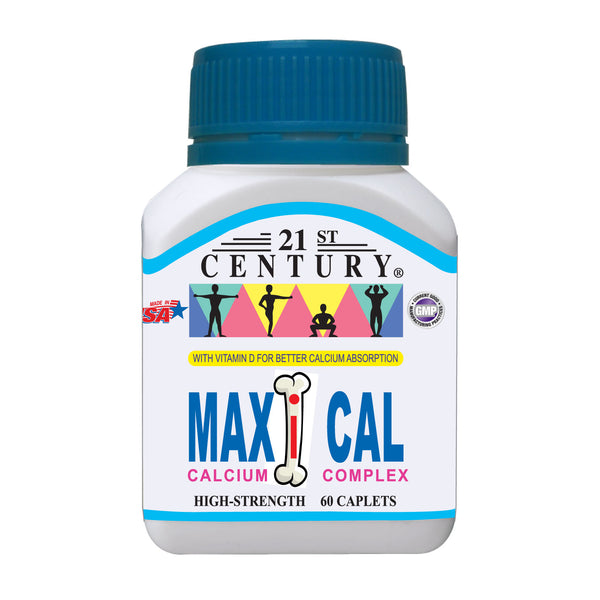 21st Century Maxi Cal 60's (Calcium + Vitamin D)