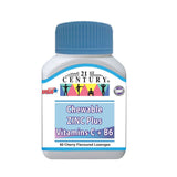 21 St Century Chewable Zinc Plus Vitamins C + B6 60's Cherry Flavoured Lozenges