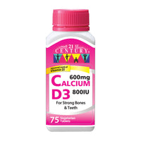 Calcium 600mg + D3 800IU 75’s