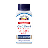 21st Century CalCiDrate Calcium Citrate 600mg + D3 120's