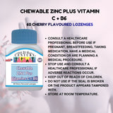21 St Century Chewable Zinc Plus Vitamins C + B6 60's Cherry Flavoured Lozenges