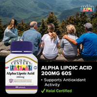 *NEW* 21st Century Alpha Lipoic Acid 200mg 60s