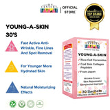 Young-A-Skin 30 Sachets (Rice Cell Ceramides + Cod Skin Collagen Peptides)