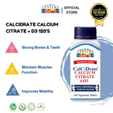 21st Century CalCiDrate Calcium Citrate 600mg + D3 120's