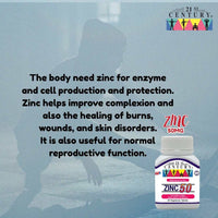 21st Century Zinc 50MG 60 Vegetarian Tablets