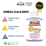 Omega 3 + 6 + 9 softgels 1000mg 200's