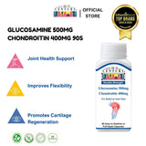 Glucosamine 500 + Chondroitin 400mg DS 90's