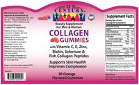 Collagen 90 Fruit Pectin Gummies (NEW Orange Flavor)