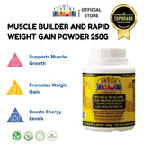 Muscle Builder & Rapid Weight Gain Powder with Colostrum (Chocolate Flavor) 250g