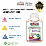 Adult Multivitamins + D gummies, vegetarian 100's