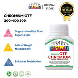 Natural GTF Chromium 200mcg 30's