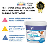 Pet - Small Breed Dog Alaska Wild Salmon Oil with Natural Omega-3 Fatty Acids - 100 Soft Chews (Veterinarian Formulated)