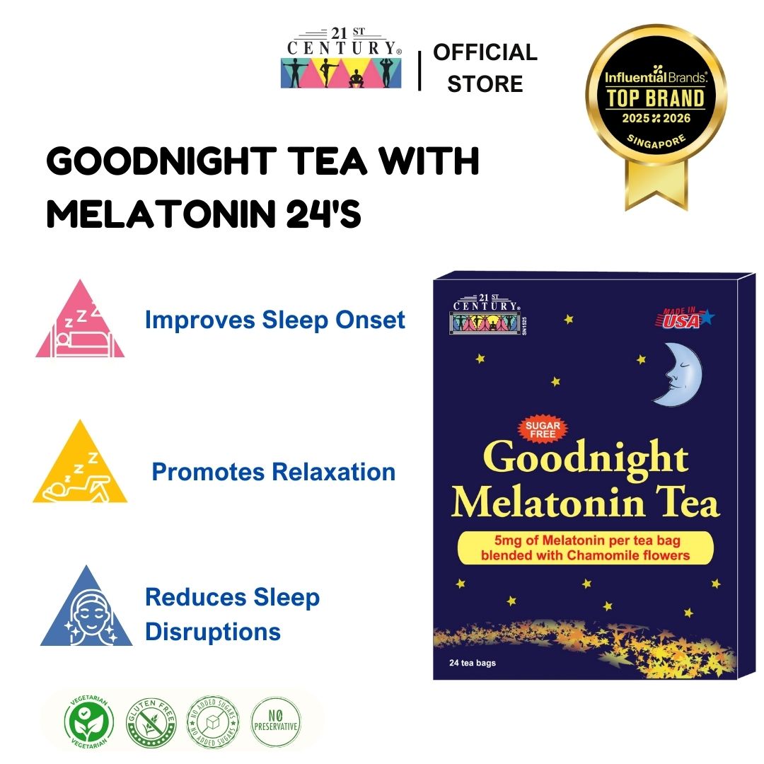 Melatonin Tea With 5mg Melatonin + 2,000mg Chamomile Per Tea Bag - 24
