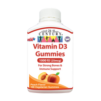 * NEW *  21st Century Vitamin D3 1000iu(25mcg) 100 Gummies