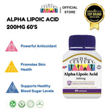 *NEW* 21st Century Alpha Lipoic Acid 200mg 60s