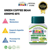 Green Coffee Bean Extract 6000mg 60's