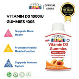 * NEW *  21st Century Vitamin D3 1000iu(25mcg) 100 Gummies