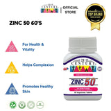 21st Century Zinc 50MG 60 Vegetarian Tablets