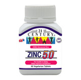 21st Century Zinc 50MG 60 Vegetarian Tablets
