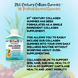 21st Century Collagen 90 Fruit Pectin Gummies (NEW Tropical Flavor)