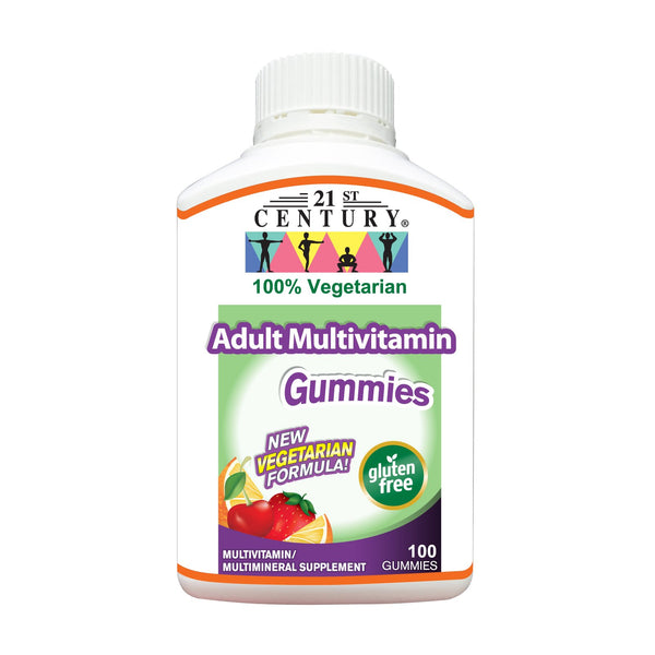 Adult Multivitamins + D gummies, vegetarian 100's