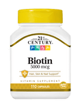 Biotin 5,000mcg 110's