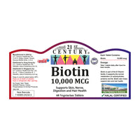 Biotin 10,000mcg 60's