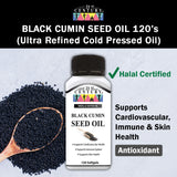 Black Cumin Seed Oil 120 softgels (Ultra Refined Cold Pressed Oil)