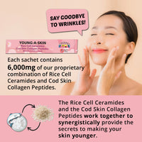 Young-A-Skin 30 Sachets (Rice Cell Ceramides + Cod Skin Collagen Peptides)