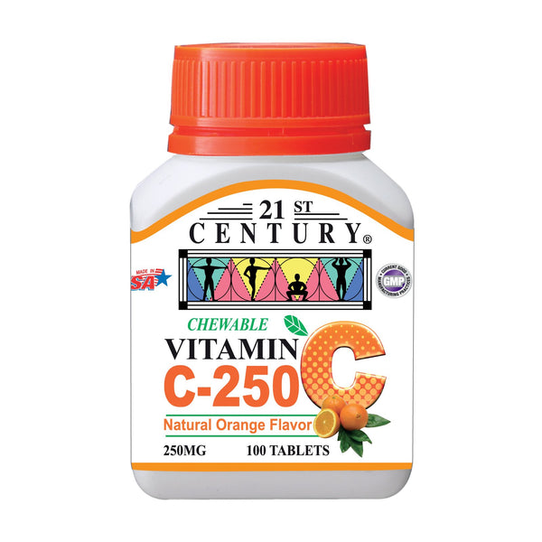 Chewable Vitamin C 250mg Orange 100's