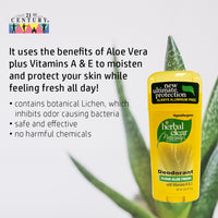 Herbal Clear Aloe Fresh Deodorant - With Vitamin A and E 75g