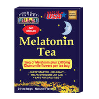 Melatonin Tea With 5mg Melatonin + 2,000mg Chamomile Per Tea Bag - 24 Tea bags