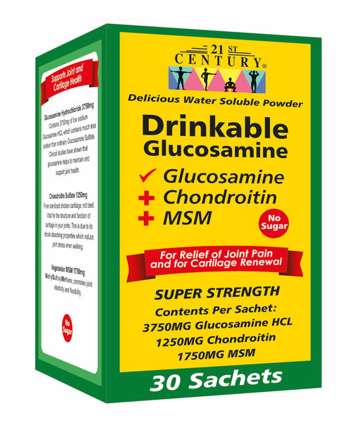 Drinkable Glucosamine 30 Sachets (Glucosamine + Chondroitin + MSM)
