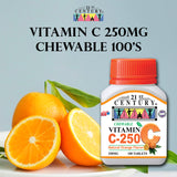Chewable Vitamin C 250mg Orange 100's
